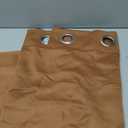 cololeaf Flame Fire Retardant Curtains Room Darkening Blackout Window Curtain for Home Kitchen Office Hotel School Cinema and Hospital- Anti-Bronze Grommet - Hazel 52W x 84L Inch (1 Panel)