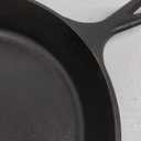Lodge 13-1/4 Inch Cast Iron Pre-Seasoned Skillet  Signature Teardrop Handle - Use in the Oven, on the Stove, on the Grill, or Over a Campfire, Black (13.25 Inch)