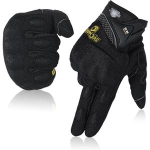BORLENI Motorcycle Riding Gloves Touch Screen Full Finger Glove Motocross Road Racing Bike Outdoor Sports for Women Men, XXL