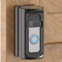 Anti-Theft Video Doorbell Mount Adjustable 360 Degree Doorbell Angle No-Drill Mount Compatible with Ring Battery Doorbell /Plus/Pro Video Doorbell Upgrade Corner Kit for Houses,Apartments