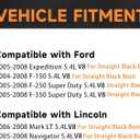 5.4 5.4L V8 Ignition Coils Pack SP546 Iridium Spark Plugs Compatible with Ford F150 F250 F350 Expedition, for Mark LT Navigator 2004 2005 2006 2007 2008(For Straight Black Boot), Replaces DG511 FD508