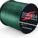 Extreme Braid 100% Pe Moss Green Braided Fishing Line 109Yards-2187Yards 6-550Lb Test Fishing Wire Fishing String Incredible Superline Zero Stretch