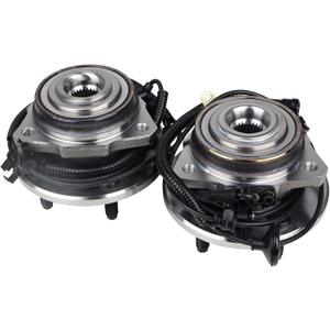 KUSATEC 513176 & 513177 Front Wheel Bearing and Hub Assembly Compatible with for Jeep Liberty 4-wheel ABS 2002-2007, 5 Lug w/ABS