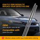 72450-TBG-A01 Car Weatherstrip, Window Trim Seal Strip Fit for Civic Coupe 2016 2017 2018 2019 2020 2-Door, Outer Door Window Molding Replace 72410-TBG-A01 (2pcs, Left and Right)
