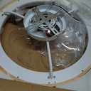 20'' Low Profile Ceiling Fans with Lights Modern Flush Mount Wood Ceiling Fan and Remote Dimmable LED
