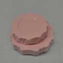 COLOSUS Disposable Pink Party Plastic Plates Set, 60 Pack (30 Guest) Dinner & Salad/Dessert Plate for Spring Wedding Birthday Party Dinner,Easter Day party plates