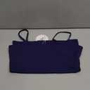 ANRABESS Tank Tops for Women Square Neck Adjustable Spaghetti Strap Double Lined Camisole Tops Summer Basic Cami Shirts (X-Small, Navy Blue)