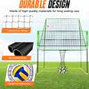 2025 Upgraded Volleyball Training Equipment Net Volleyball Spike Trainer for Indoor and Outdoor Volleyball Practice Net Station, Perfect for Team or Solo Training, Home Volleyball Net