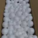 Styrofoam Balls,245PC Large White Foam Balls for Crafts, DIY Craft Giant Foam Ball for Home and School,Smooth Solid Round Ball(Styrofoam-0.8-2in-245pc)