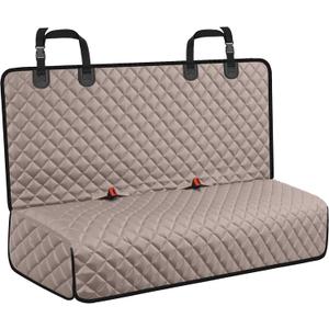 URPOWER Dog Car Seat Cover for Back Seat - Waterproof Car Seat Protector for Child Carseat & Pets, Nonslip Car Seat Covers for Cars, SUVs & Small Trucks (Medium (52" x 49"), Khaki)