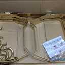 9QT Chafing Dishes for Buffet 4 Pack with 4 Full-Size Pans, Gold