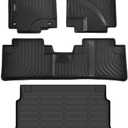 ANBINGO Floor Mats & Cargo Liner for 2012-2016 Honda CR-V, (LX & SE & EX & No Passenger seat subwoofer) (Not fit Touring) Waterproof Car Mat All Weather Guard TPE Liners, CRV Full Set - Black