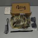Lydell Short Layered Shaggy Full Synthetic Wig Wigs 12TT26 Brown Highlights