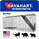 HAVAHART 1079SR Large 1-Door Humane Catch and Release Live Animal Trap Cage - Live Raccoon Trap, for Bobcats, Beavers, Dogs, & More