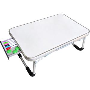 Lap Desk, Dry Erase Board Table with Markers & Magnets, Portable Foldable Art & Activity Desk for Drawing, Writing & Play, Home and Travel Use