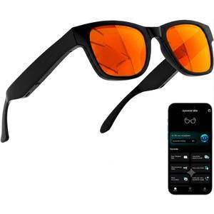 AI Smart Glasses with ChatGPT  Bluetooth, Real-Time Translation, Music & Hands-Free Calls, Photochromic Lenses, UV & Blue Light Protection for Men & Women
