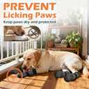 EXPAWLORER Dog Socks to Prevent Licking Paws with Grippers for Hardwood Floors Anti Slip, Traction Control Dog Shoes Booties Boots & Paw Protectors for Small Medium Large Senior Dogs Cold Winter S (Black Mixed)