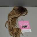 MORICHY Hair Toppers for Women Clip in Hair Topper with Bangs 20inch Buttery Blonde with Highlights Long Wavy Curly Synthetic HairPieces for Women (R6/26k/60#)