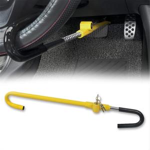 KAYCENTOP Car Steering Wheel to Brake Pedal Lock Auto Security Product Anti-Theft Lock Device Bright Yellow Universal