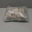 ETOSELL Women's Velvet V Neck Puff Sleeve Dress for Wedding Guest Cocktail Elegant Bodycon Party Midi Dress Champagne XL