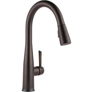Delta Essa Touchless Kitchen Faucet with Touch Technology, Oil Rubbed Bronze Kitchen Sink Faucet with Pull Down Sprayer, Single Hole, Venetian Bronze 9113TL-RB-DST