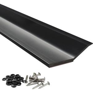 Garage Door Seal Top and Sides, 34FT Rubber Seal Strip Weather Stripping Replacement Soft and Hard Composite, Weatherproofing Garage Door Seals with Installation Nails and Caps, Black