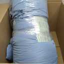 Litanika Oversized King Comforter Set Grayish Blue Super King Size, 3 Pieces Lightweight Solid Bedding Comforter Set, All Season Fluffy Bed Set (120x120In Comforter & 2 Pillowcases)