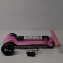 Elecorange Balance Electric Scooter for Kids Ages 2-9, 2025 Upgraded, Long Range, Friendly Thumb Throttle, Solid Wide Light Up Deck & Wheels, Adjustable Height, 5Mph Safe Limit, 60min Riding, Foldable (Pink)