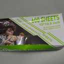 600 Count Pre-Cut Aluminum Foil Sheets, 12" x 10.6" Inch Pre Cut Aluminum Foil sheets for Restaurant Use, Disposable Foil Sheets for Food, Hot Dogs, and Sandwiches