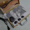 Hot Stones Massage Set, 16PCS Hot Stones Massager with Tray Bamboo Warmer, Temperature Control 86-167F, Electric Hot Stone Massage Set for Professional or Home Spa, Relaxing, Pain Relief