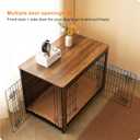 38.5" XL Dog Crate Furniture with Cushion, Large Dog Kennel Indoor