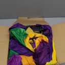 Glimin 9.3 ft Mardi Gras Inflatable Decoration Mardi Gras Inflatable Arch Blow up with Jester and Mask in LED Lights for Outdoor Carnival Theme Party Yard Garden Lawn Supplies