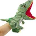 HooYiiok Plush Dinosaur Hand Puppets,Dinosaur Stuffed Animal Cute Soft Plush Toy Great Birthday Gift for Kids 11 inches Open Movable Mouth for Creative Role Play