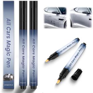 All Cars Magic Pen 2PCS, 2026 Magic Car Scratch Remover Pen, Car Scratch Repair Pen Set, Simple and Fast, Long-Lasting Durability, Quick Fix for All Car Colors
