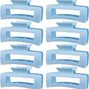 Yuxung 8 Pcs Large Acrylic Hair Claw Clips, Blue