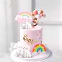LaVenty Pink On Cloud 9 Cake Decoration On Cloud 9 Birthday Cake Topper 9th Birthday Cake Decoration 9th Bday Party Supplies Clouds Cake Toppers