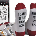 Cavertin Women's Novelty Socks with Gift Box Cat Lover Dog Mom Book Lover Cat Mom Llama Unicorn Sloth Corgi Pack of 3