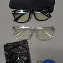 livho High Tech Blue Light Glasses - Advanced 99% Blue Light Blocking Computer Glasses - Anti Eyestrain & UV Glare Protection (*B1 Light Black+clear)