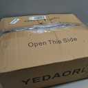 YEDAORL Modern Gold Crystal Fandelier Ceiling Fans with Lights and Remote,Chandelier Fan for Girl's Bedroom,Living Room