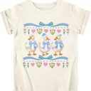 Funnycokid Little Girls T Shirt for Toddler Kids Tee Graphic Short Sleeve Clothes Tops 3-4T