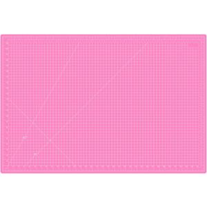 24"x36" Self Healing Cutting Mat, Sewing Mat for Crafts, Double Sided 5-Ply Table Cutting Board for Fabric Quilting Leather Modeling Hobby Project, Pink, 36.8"L x 24.8"W