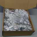 Flocked Christmas Wreaths for Front Door 13.7 Inch with 20 LED Lights Artificial Snow Spruce Christmas Wreath for Indoor Outdoor Wall Window Fireplace Table Centerpiece Winter Holiday Decor