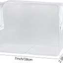 2 x 5 pcs Travel Accessories Cosmetic Pouch Bag Makeup Bag Transparent Custom Clear Pvc,PVC for Woman Fashion Zipper Letter (purple)