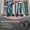 10 x 2.125 Scooter Tire Inner Tube, 10 inch Tube, Compatible with 10x1.90 10x1.95 10 x 2 54-152 Most, for Segway Ninebot F20, F25, F30, F40 Electric Scooter [Thickened] [Tire Levers] (2 Pack)