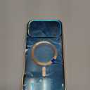 [Full Camera Protection& Mechanical Lock]Magnetic Privacy Case for iPhone 16 Pro Max[Compatible with MagSafe] [CD Metal Ring]Full Body Shockproof Metal Bumper, 9H Anti Peeping Glass Cover-Gold