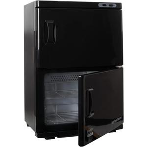 ForPro Professional Collection Expert Double Hot Towel Warmer, 46L Extra Large Capacity, Holds 48 Towels, Rust Resistant Heater with Stainless Steel Racks, 25.5 H x 17.75 W x 11 D, Black