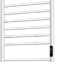 45.3"(L) x 19.5"(W) Wall Mounted Towel Warmer, Heated Towel Racks for Bathroom, Towel Dryer Heater, 16-Bars White, CSA Certified.