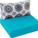 Outdoor Cushions for Patio Furniture, Outdoor Seat and Back Cushion, Waterproof Hampton Bay Deep Seat Replacement Couch Cushions for Lawn Garden, 26.5x26.5 Inch