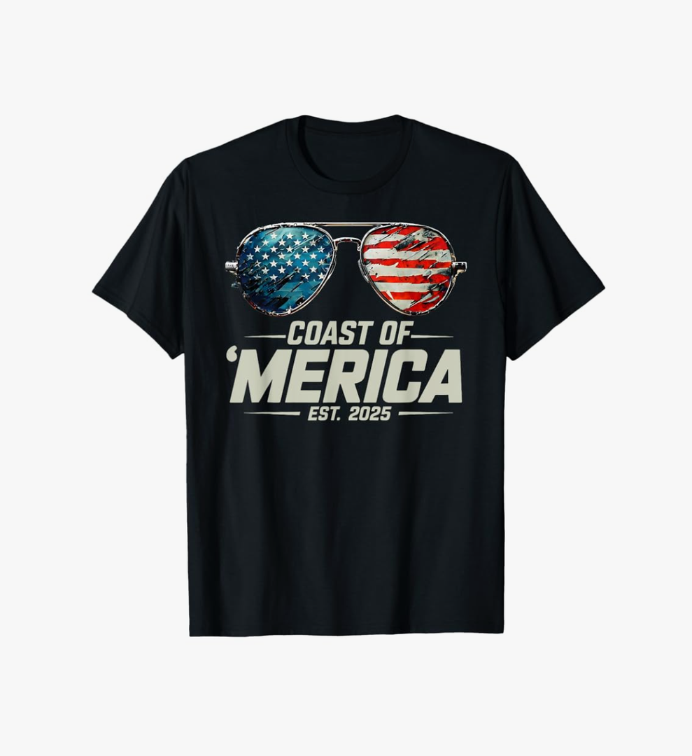 Retro Gulf Of USA America Est 2025 American Coast Of America T-Shirt M