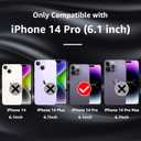 MCFANCE Silicone Magnetic for iPhone 14 Pro Case, Compatible with MagSafe, Full Camera Protection Soft Anti-Scratch Microfiber Lining for iPhone 14 Pro 6.1 inch 2022, Dark Gray